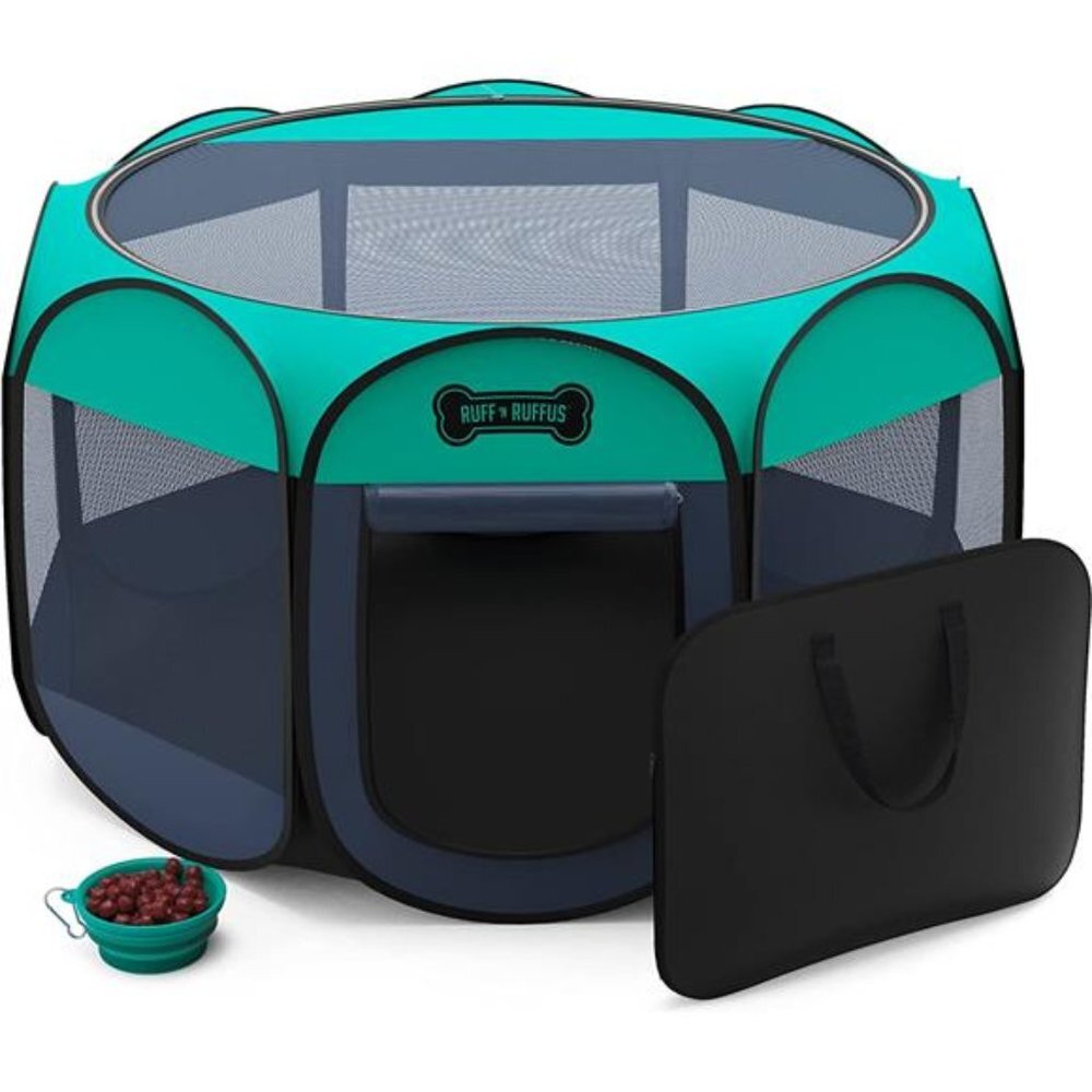 Portable Foldable Pet Playpen Water-Resistant Removable Shade Cover, Medium